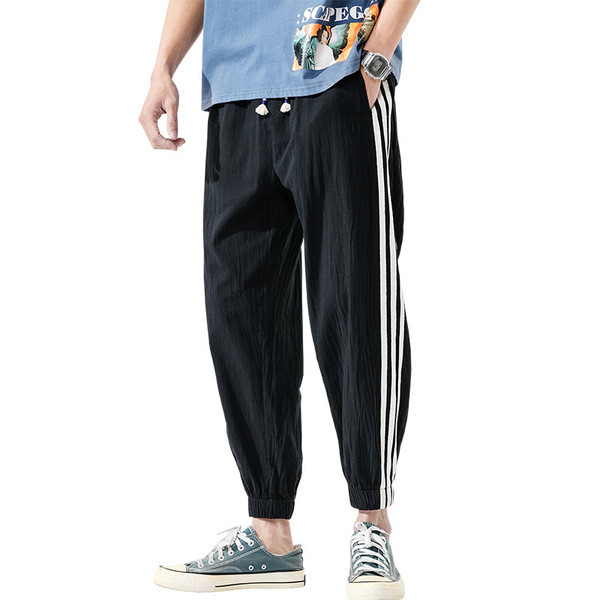 Kanga ja pahkluu kummiga meeste spordipüksid