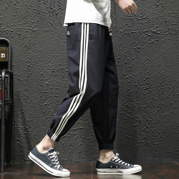 Kanga ja pahkluu kummiga meeste spordipüksid