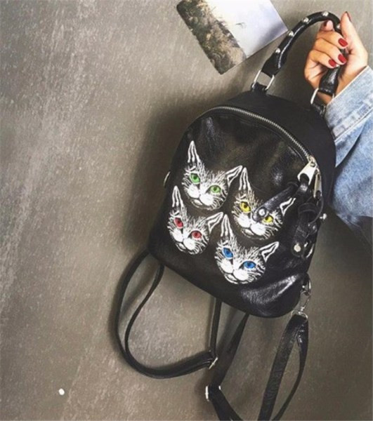 Moderna sieviešu mugursoma ar aplikāciju