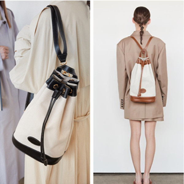 Moderns sieviešu mugursomas plats modelis ar mežģīnēm