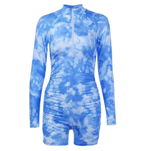 Sieviešu sporta kombinezons ar rāvējslēdzēju