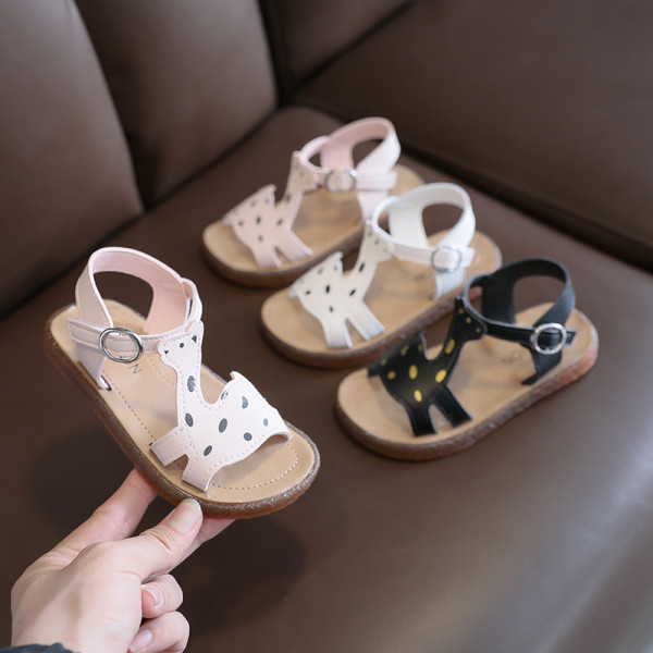 Ikdienas bērnu sandales ar sprādzi-meitenēm