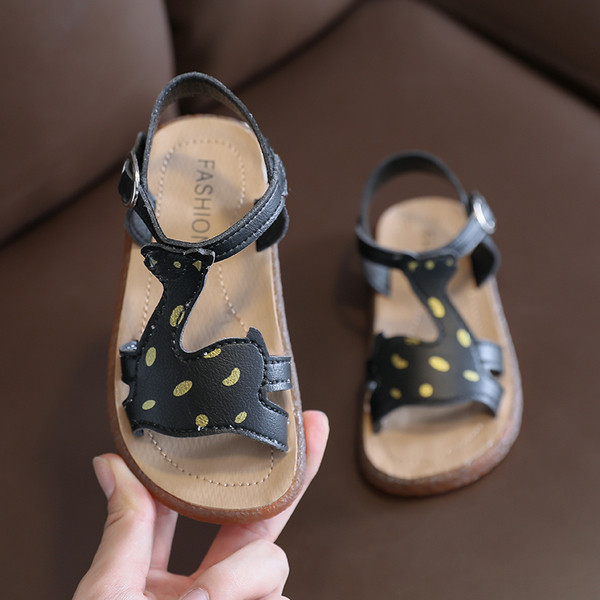 Ikdienas bērnu sandales ar sprādzi-meitenēm