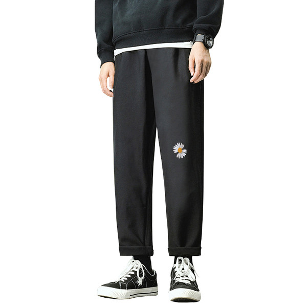 Vīriešu bikses ar krāsainu izšuvumu un izmēriem līdz 5XL