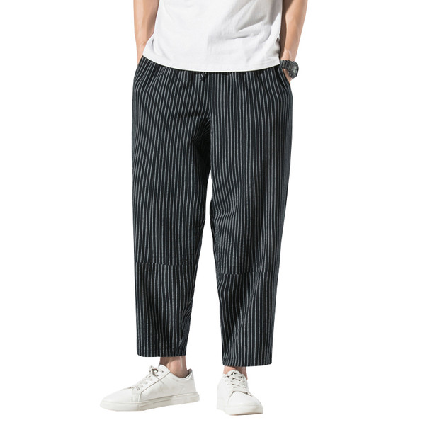 Vīriešu ikdienas platas bikses līdz 5XL