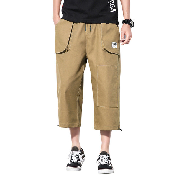 Ikdienas vīriešu bikses ar garumu 9/10 un elastīgu potīti