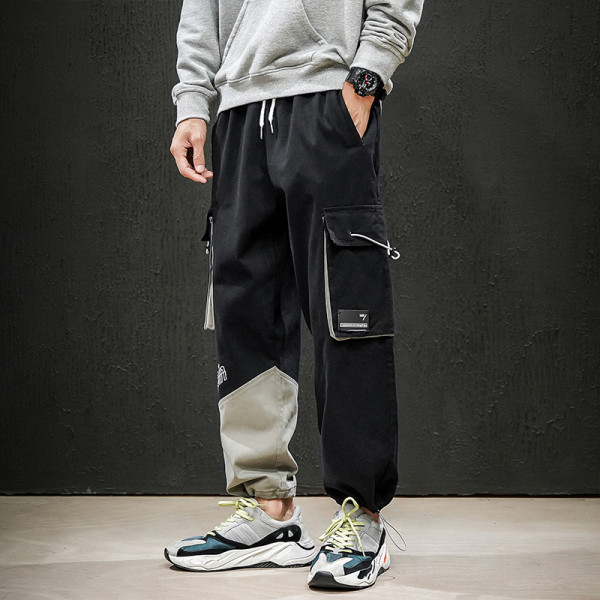 Vīriešu ikdienas bikses ar lielām kabatām un izmēriem līdz 5XL