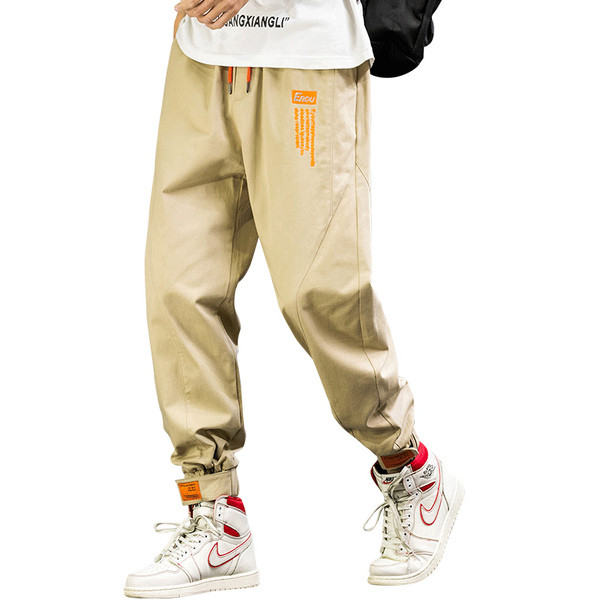 Vīriešu bikses ar velcro potīšu ielāpiem