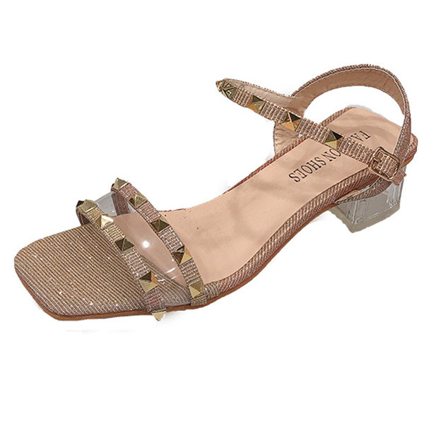 Sandale de dama moderne cu elemente metalice si catarama