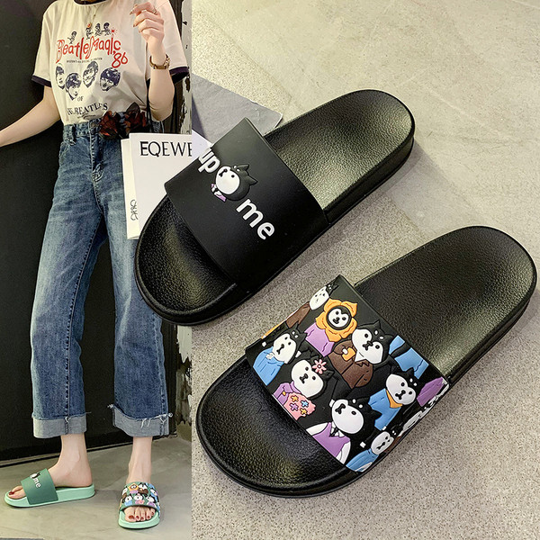 Modernas čības ar uzrakstu un krāsainiem aplikācijām piemērotas vīriešiem un sievietēm