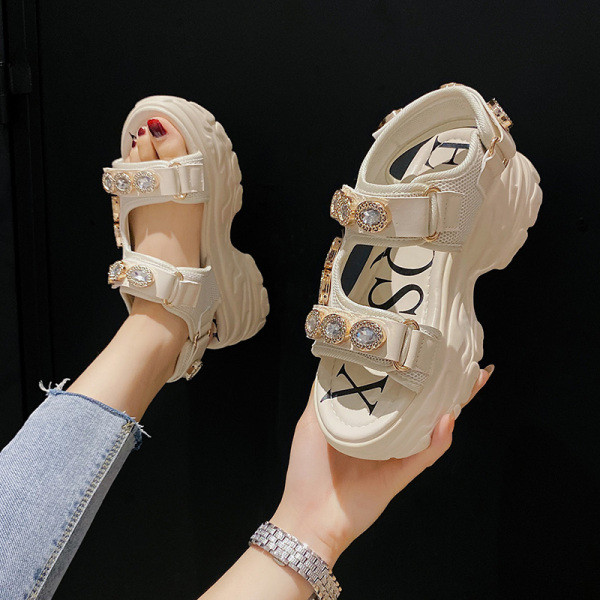 Sandale casual dama cu pietre