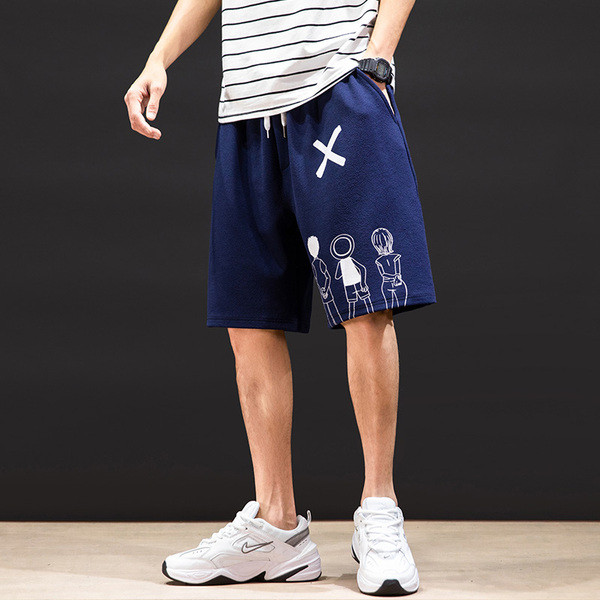 Jauns vīriešu sporta šortu modelis ar aplikāciju