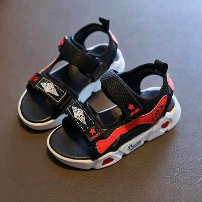 Bērnu neslīdošās sandales ar uzlīmēm zēniem