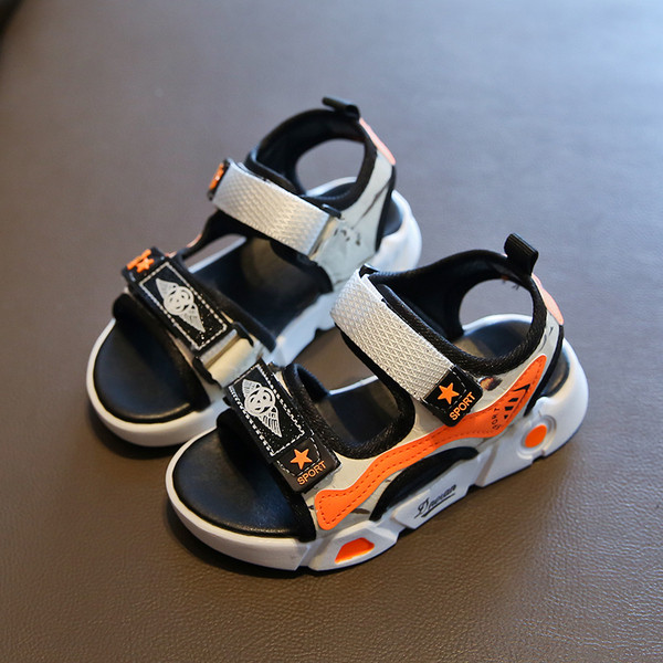Bērnu neslīdošās sandales ar uzlīmēm zēniem