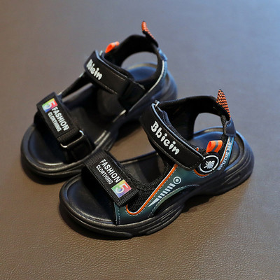 Παιδικά σανδάλια για αγόρια με λοθράκια βελκρό και επιγραφές