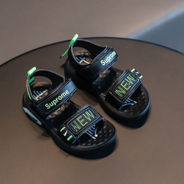 Bērnu sandales zēniem ar uzrakstu un velcro aizdari