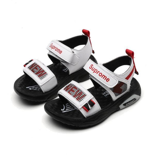 Bērnu sandales zēniem ar uzrakstu un velcro aizdari