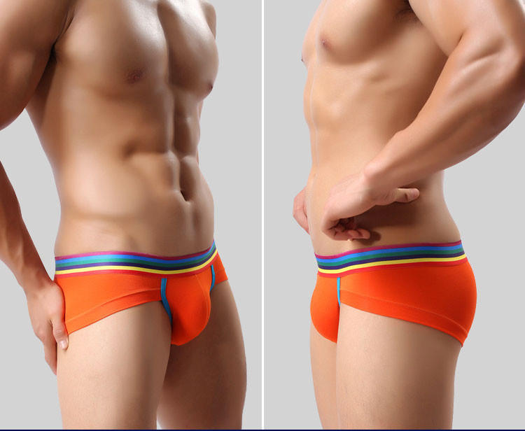 Ikdienas vīriešu apakšveļa ar krāsainu gumiju jostasvietā