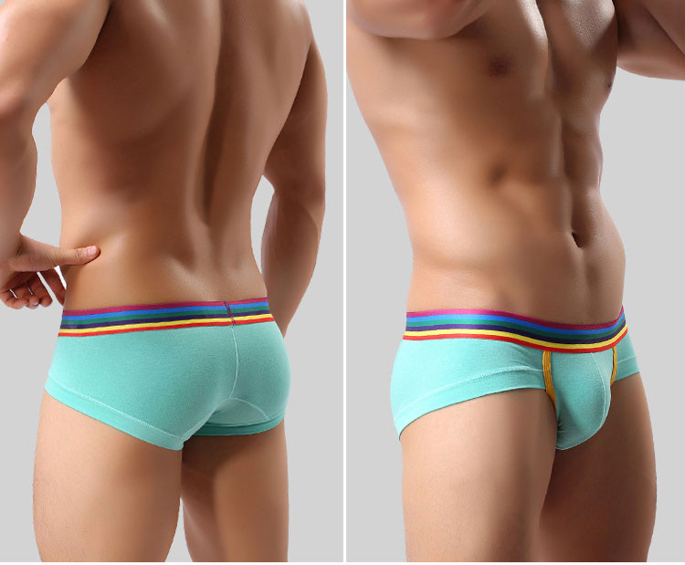 Ikdienas vīriešu apakšveļa ar krāsainu gumiju jostasvietā