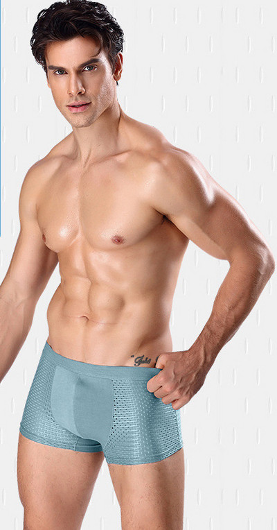 Hingavad meeste aluspesu bokserid elastse vöökohaga