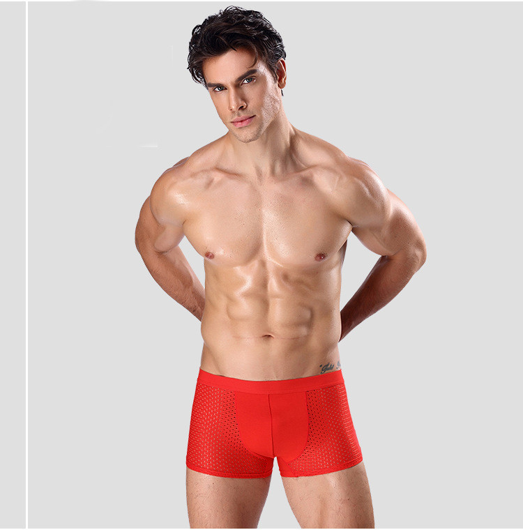 Hingavad meeste aluspesu bokserid elastse vöökohaga