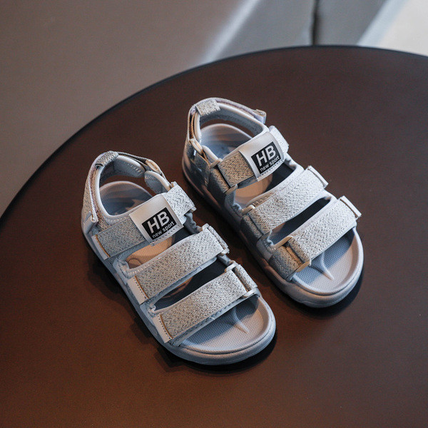 Ikdienas bērnu sandales ar mīkstām zolēm un ielāpiem