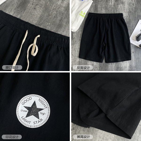 Taskute ja tikanditega sportlikud ja vabaaja meeste lühikesed püksid