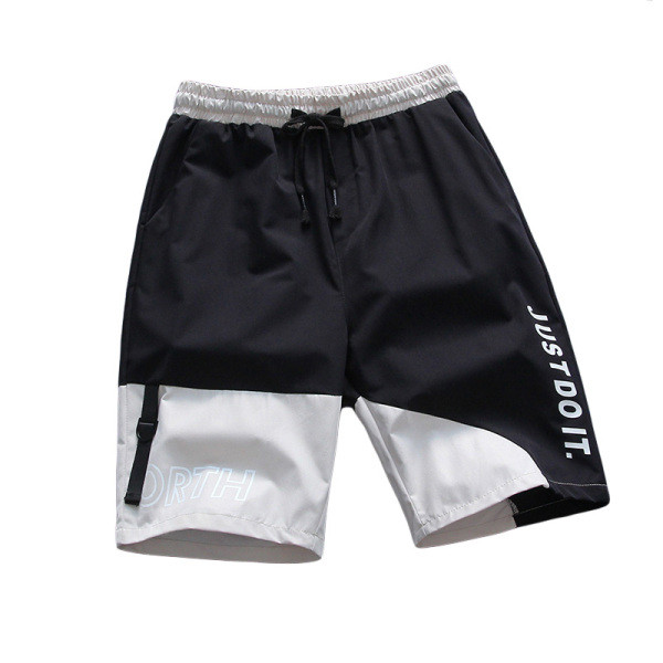 Moodsad kahevärvilised elastse vöökohaga meeste lühikesed püksid