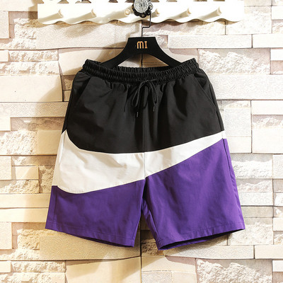 HIT Pantaloni scurți casual pentru bărbați cu talie elastică potriviti pentru plajă