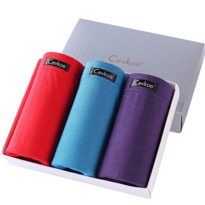 Három pamut férfi boxer készlet