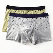 Puuvillased meeste bokserid kaheosalises komplektis