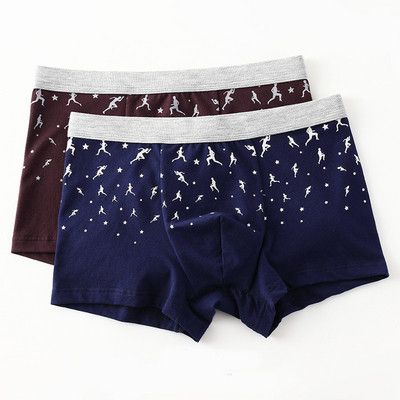 Puuvillased meeste bokserid kaheosalises komplektis