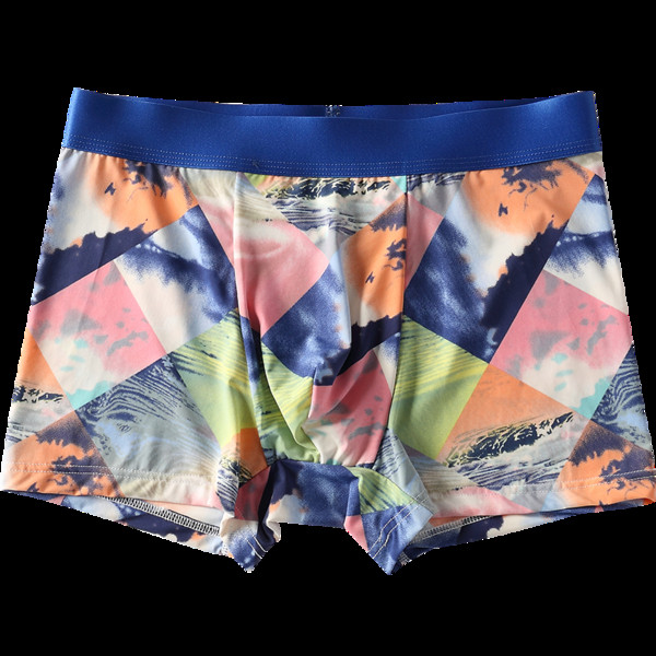 Krāsaini vīriešu bokseri divu gabalu komplektā