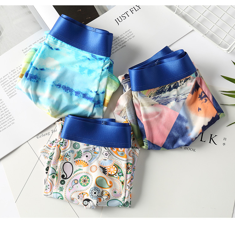 Krāsaini vīriešu bokseri divu gabalu komplektā