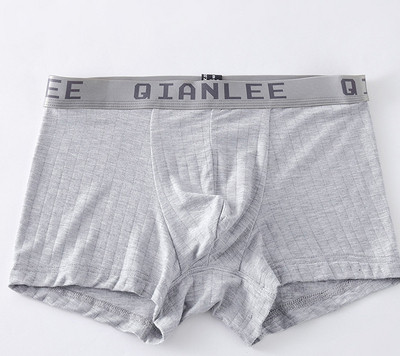 Meeste bokserpesu elastse vöökoha ja kirjaga