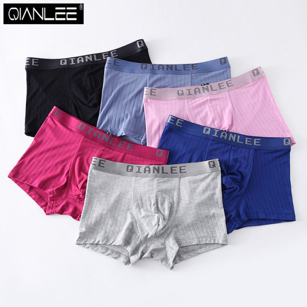 Meeste bokserpesu elastse vöökoha ja kirjaga