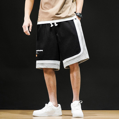 Κοντά σπορ σορτς από βαμβάκι με ελαστική μέση