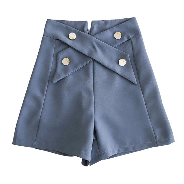 Naiste lühikesed püksid luku ja nööpidega