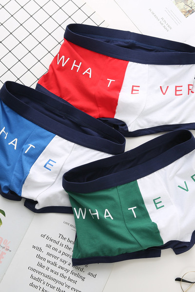 Kolmest meeste bokserist koosnev komplekt kirjaga