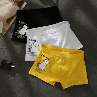 Βαμβακερά ανδρικά μπόξερ με εφαρμογή σε σετ τριών τεμαχίων