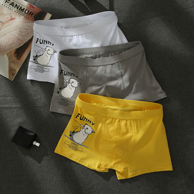 Βαμβακερά ανδρικά μπόξερ με εφαρμογή σε σετ τριών τεμαχίων