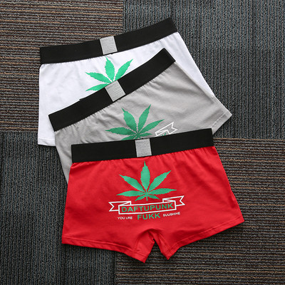 Trīs vīriešu bokseru komplekts ar aplikāciju un uzrakstu