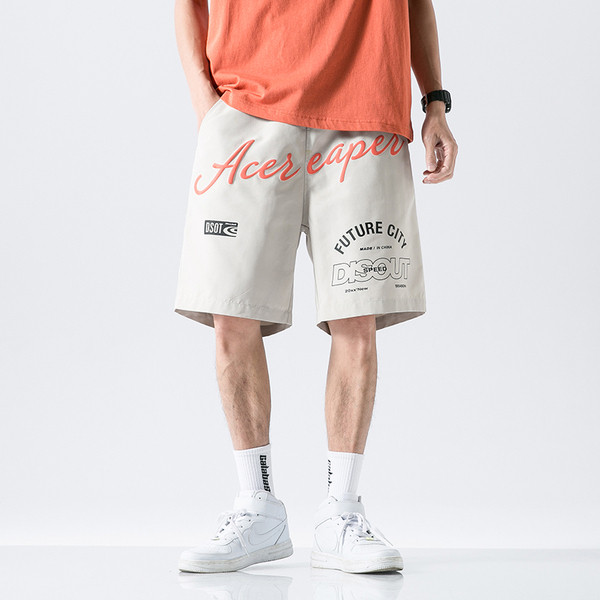 JAUNS Vīriešu moderni šorti ar krāsainu uzrakstu