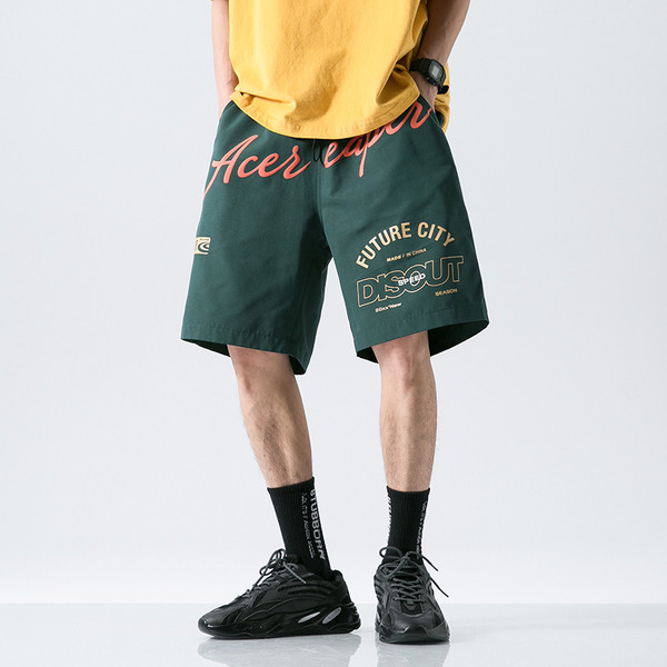 JAUNS Vīriešu moderni šorti ar krāsainu uzrakstu