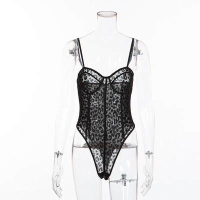 Moodne naiste keha peenikeste rihmade ja loomamustriga