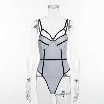 Μοντέρνο γυναικείο κορμάκι με λαιμόκοψη