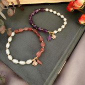 Bratara moderna cu perle si pandantiv