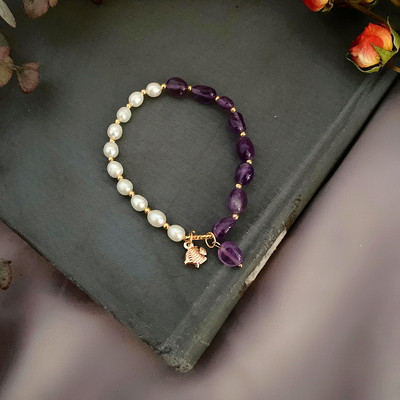 Bratara moderna cu perle si pandantiv