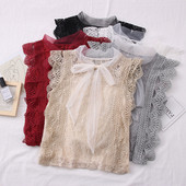 Eleganta sieviešu topus ar tilla un lenti