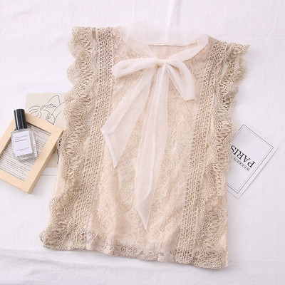 Eleganta sieviešu topus ar tilla un lenti